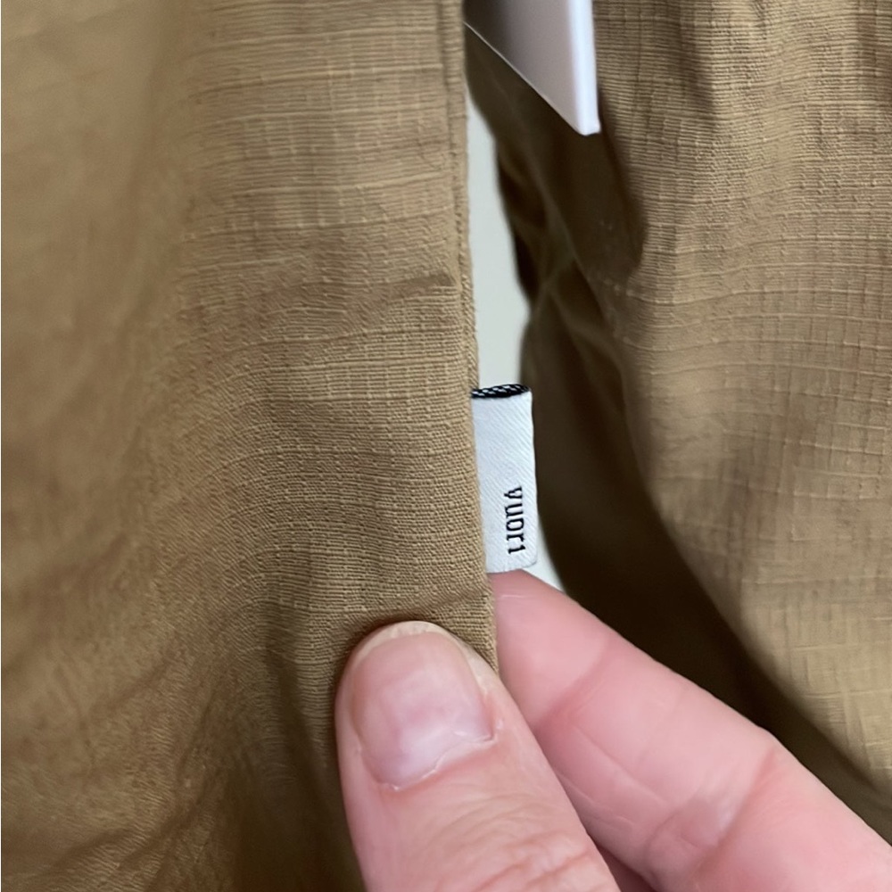 VUORI rip stop shirt jacket Wheat color S - Picture 3 of 7